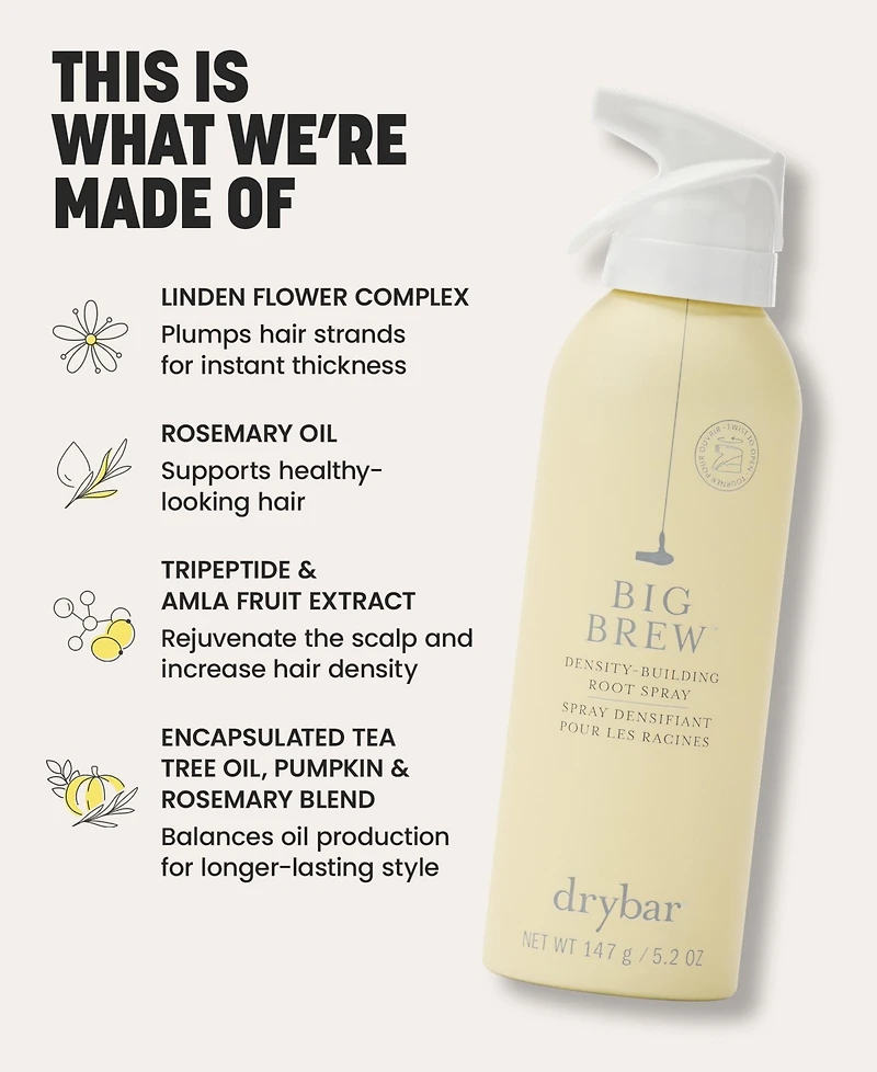 Drybar Big Brew Density Building Root Spray, 5 oz.