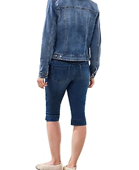 Tribal Women's Classic Fit Stretch Denim Jacket