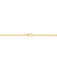 Macy's Created Pink Sapphire (1-3/4 ct. t.w.) Station Necklace in 14k Yellow Gold-Plated Sterling Silver