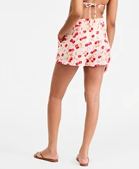Roxy Women's Cherry Printed Swim Cover Up Shorts