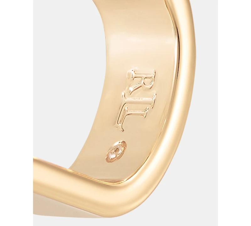 Lauren Ralph Gold-Tone Hoop Earrings