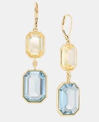 Lauren Ralph Lauren Logo Stone Double Drop Earrings