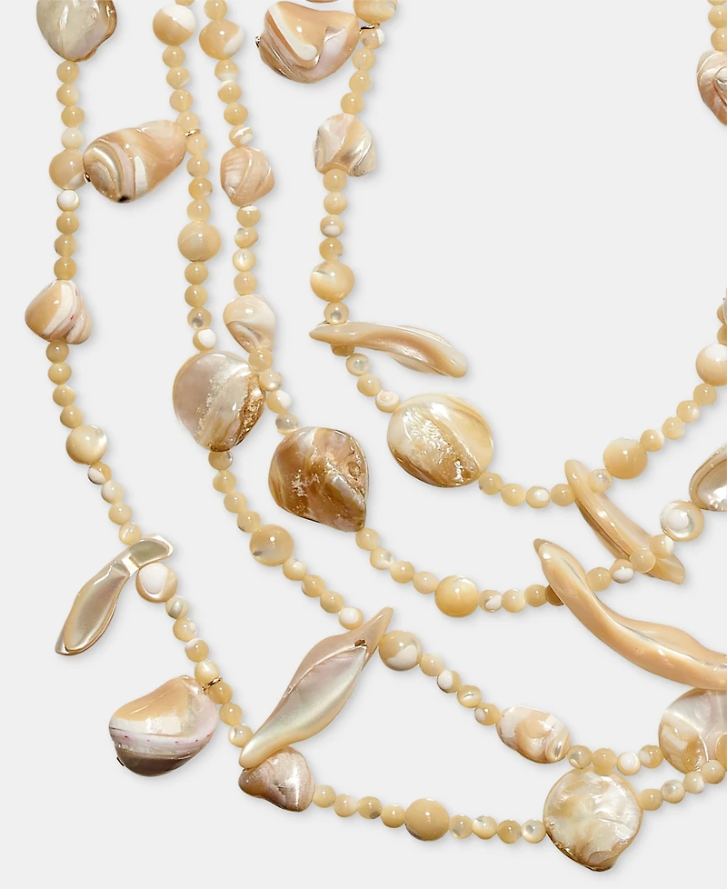 Lauren Ralph Lauren Mother-of-Pearl Shell 25-1/4" Layered Strand Necklace