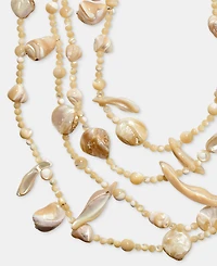 Lauren Ralph Lauren Mother-of-Pearl Shell 25-1/4" Layered Strand Necklace