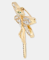 Lauren Ralph Lauren Gold-Tone Boxed Crystal Dragonfly Pin