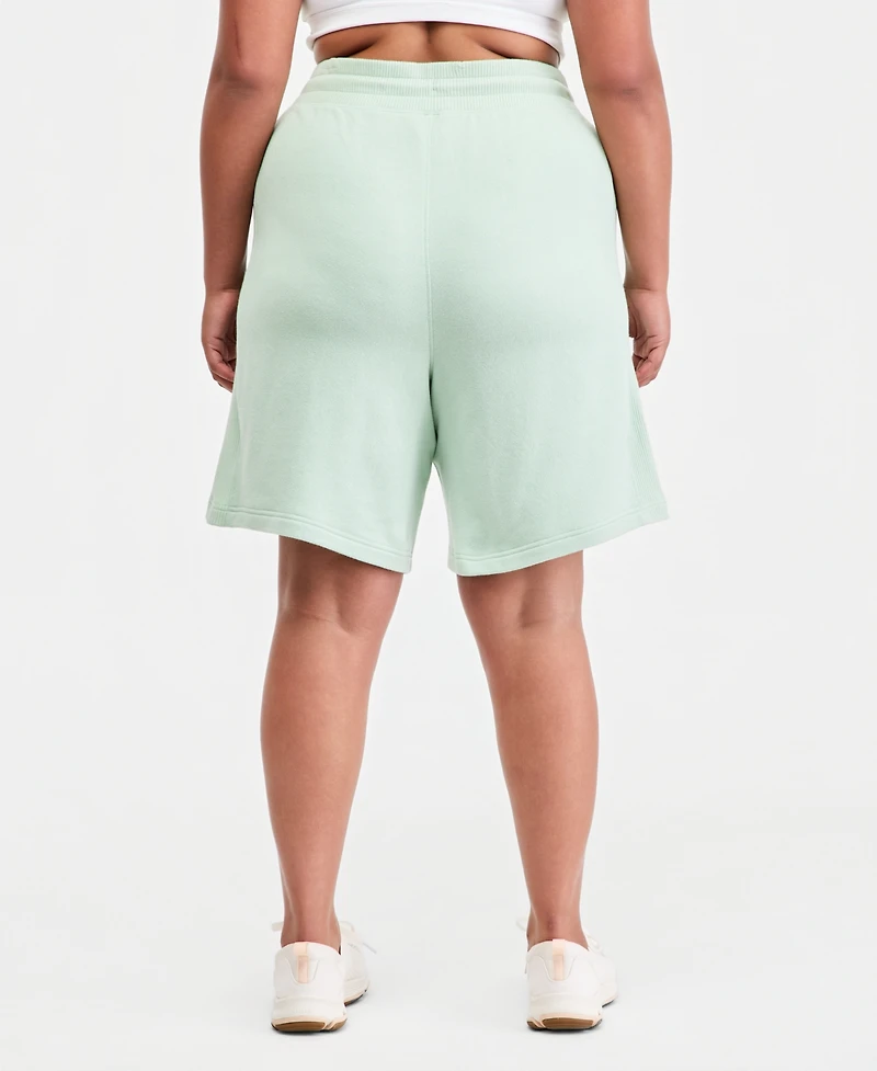 Id Ideology Plus Cotton-Blend Pull-On Bermuda Shorts, Exclusively at Macy's