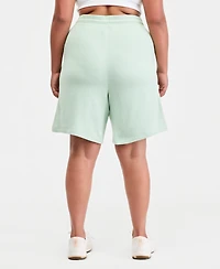 Id Ideology Plus Cotton-Blend Pull-On Bermuda Shorts, Exclusively at Macy's