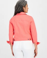 Style & Co Petite Classic Denim Jacket, Created for Macy's