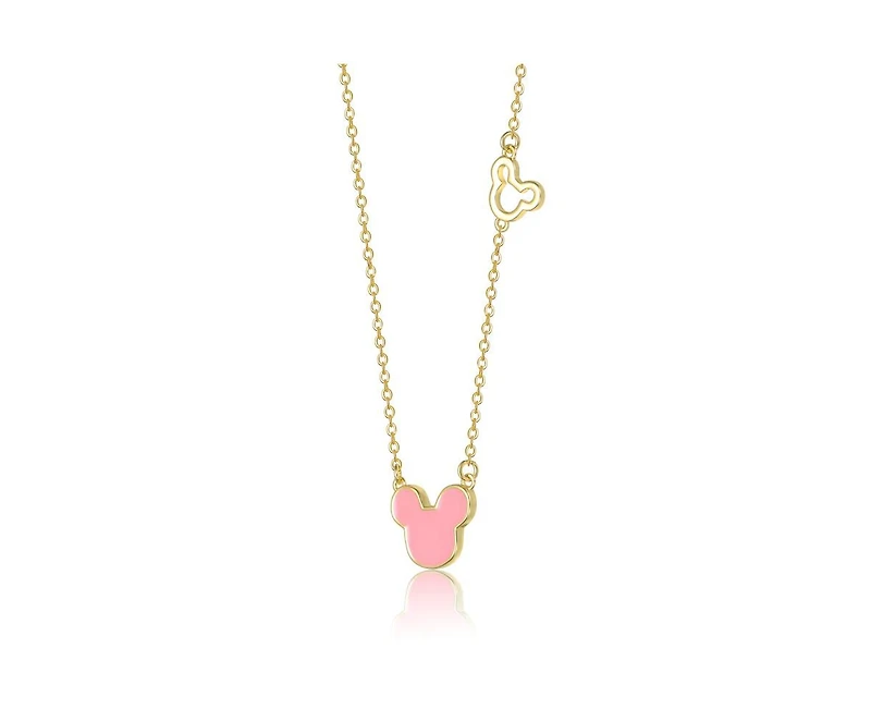 GiGiGirl Dainty 14K Gold Plated Whimsical Mickey Mouse Charms Necklace