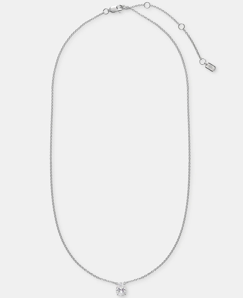 Lauren Ralph Lauren Cubic Zirconia Pendant Necklace in Sterling Silver