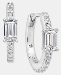 Lauren Ralph Lauren Cubic Zirconia Hoop Earrings in Sterling Silver