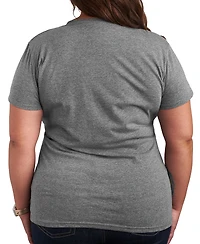 Hybrid Apparel Plus Disney Mickey Stars Usa Graphic Crewneck T-Shirt