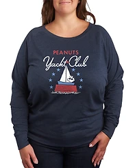 Hybrid Apparel Plus Peanuts Patriotic Yacht Club French Terry Long-Sleeve Sweatshirt
