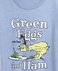 Hybrid Apparel Plus Dr. Seuss Green Eggs And Ham Graphic Crewneck T-Shirt