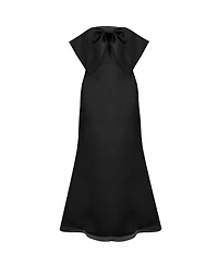 Ivonne Women's Strapless Mermaid Gown with Bow