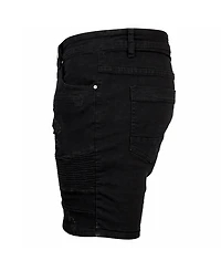 Blu Rock Men's Stretch Slim-Fit Casual Denim Shorts