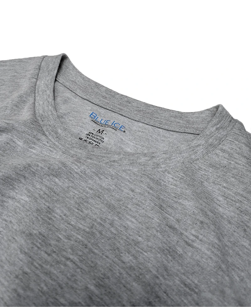 Blue Ice Men's Short-Sleeve Solid Crewneck T-Shirt, 5-Pack