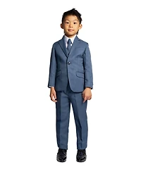 Peanut Butter Collection Toddler Boys Osiris Slim Fit 5-Piece Shirt, Tie, Jacket, Vest and Pants Suit Set