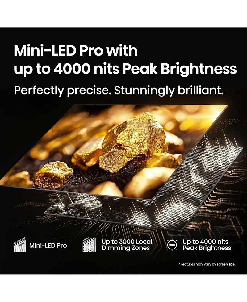 Hisense 116U75QG 116" 4K Uled Mini-led U75 Series Smart Google Tv (2025)