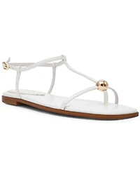 Steve Madden Women's Ritzy Ball-Stud Square Toe Flat Sandals