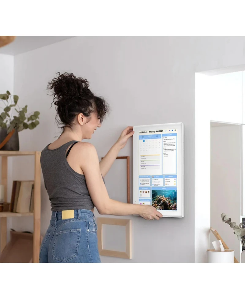 Everblog 21.5'' Digital Calendar & Chore Chart - Smart Interactive Display for Family Schedules