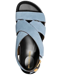 Michael Kors Women's Raven Buckle Flat Footbed Sandals