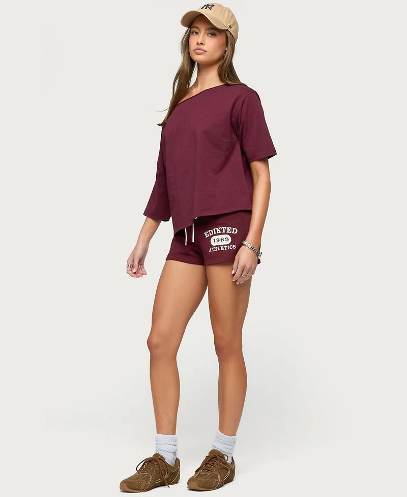 Edikted Women's Athlete Contrast Micro Shorts