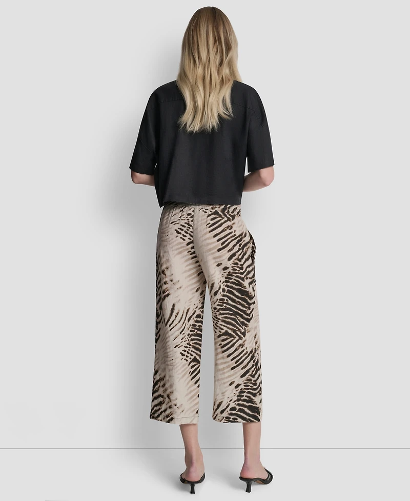 Dkny Women's Printed Pull-On Pants
