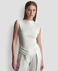 Dkny Women's Sleeveless Pique Top