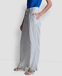 Dkny Women's Striped Wide-Leg Pants