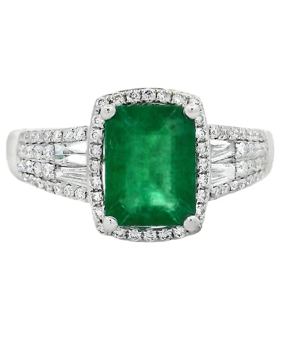 Macy's Tanzanite (1.85 ct. t.w.) & Diamond (0.41 Ring 14k White Gold (Also Available Emerald)