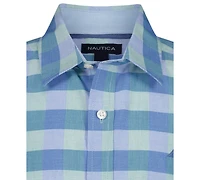 Nautica Boys' 8-20 Spring Check Short-Sleeve Woven Shirt