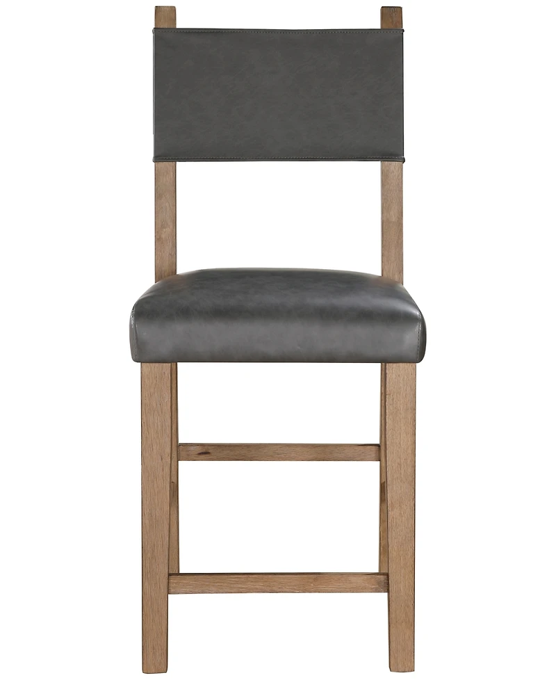 Macai 42" Wood Upholstered Counter Height Chair