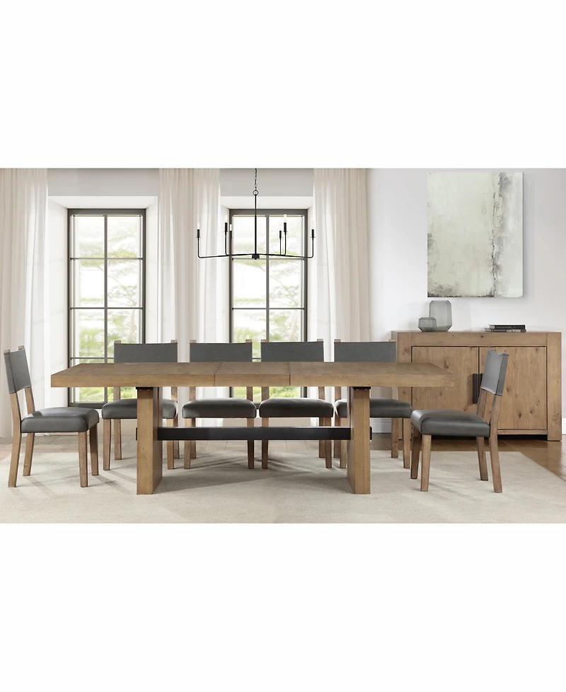 Macai 7-Pc. Wood Dining Set