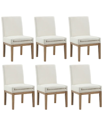 Macai 6-Pc. Upholstered Side Chair Set