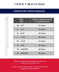 Tommy Hilfiger Women's Fully Adjustable Casual Crocheted Belt