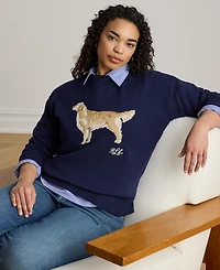 Lauren Ralph Petite Crewneck Long-Sleeve Sweater