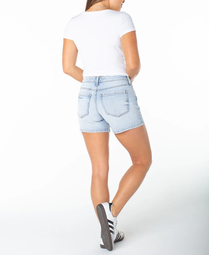 Celebrity Pink Juniors' Mid-Rise Basic Shorts