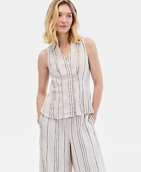 I.n.c. International Concepts Women's Sleeveless Collared Shirt, Macy's Exclusive