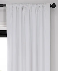 Half Price Drapes Primary White Signature Velvet Blackout Curtain