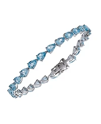 Macy's Sky Blue Topaz (13.50 ct. t.w.) Bracelet Sterling Silver (Also Available Multi-Stones)