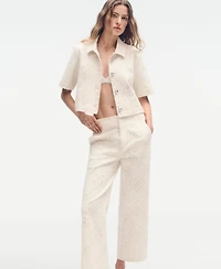 Dkny Jeans Women's Short-Sleeve Button Front Shirt