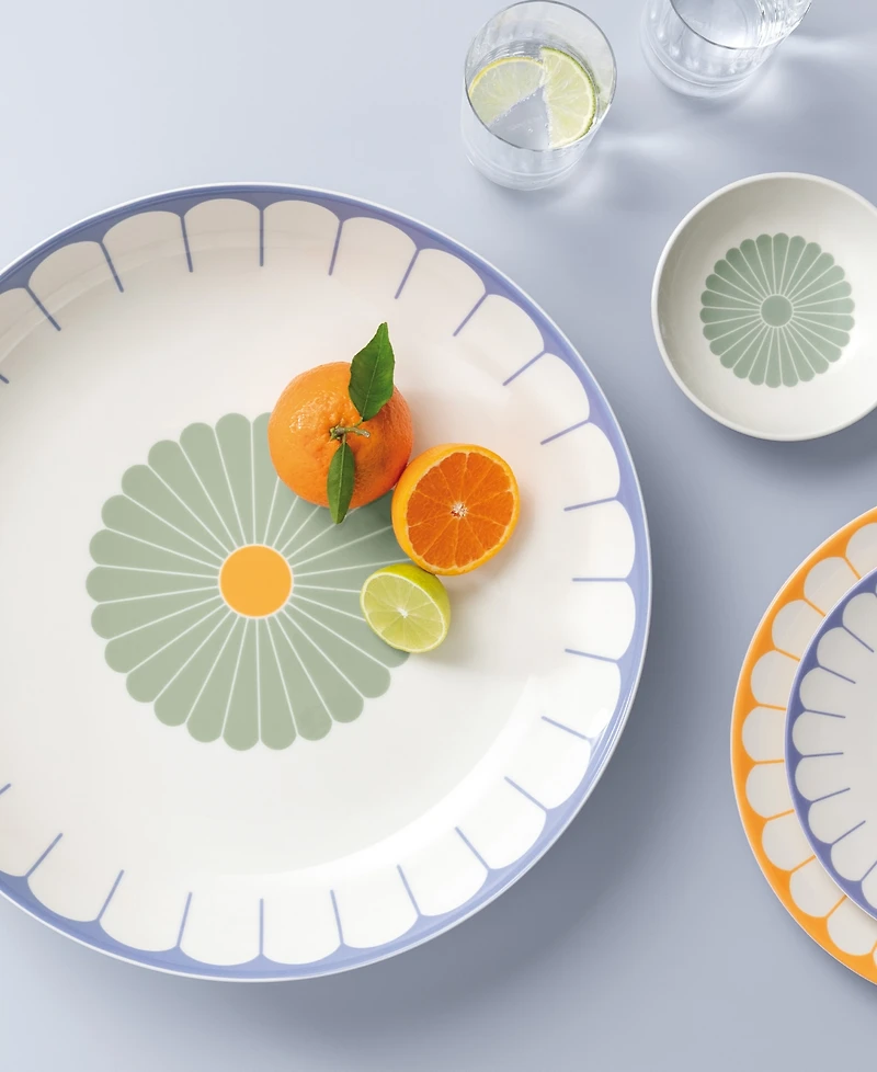 Villeroy & Boch Fleur Couleur Low Serving Bowl