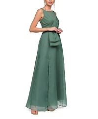 Js Collections Women's Boat Neck Carey Organza Gown