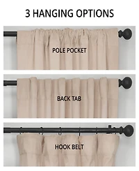 Half Price Drapes Alabaster Beige Signature Velvet Blackout Curtain