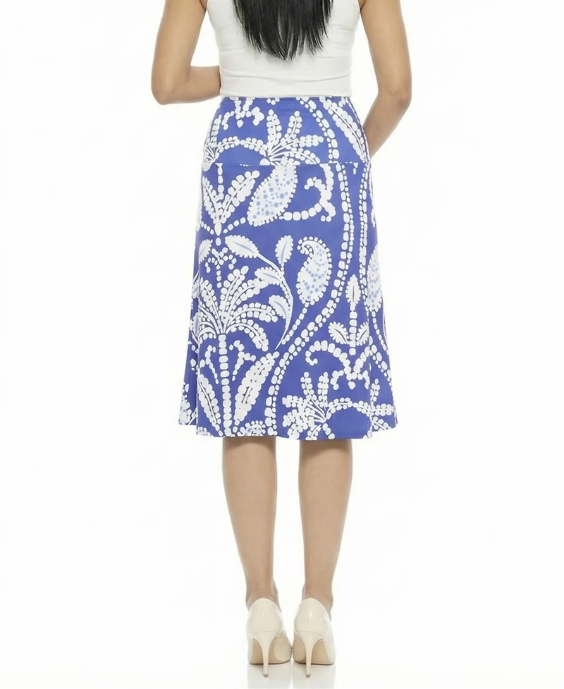 24seven Comfort Apparel Women's and Plus Maternity A-Line Skirt
