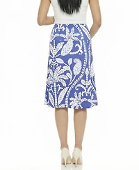 24seven Comfort Apparel Women's and Plus Maternity A-Line Skirt