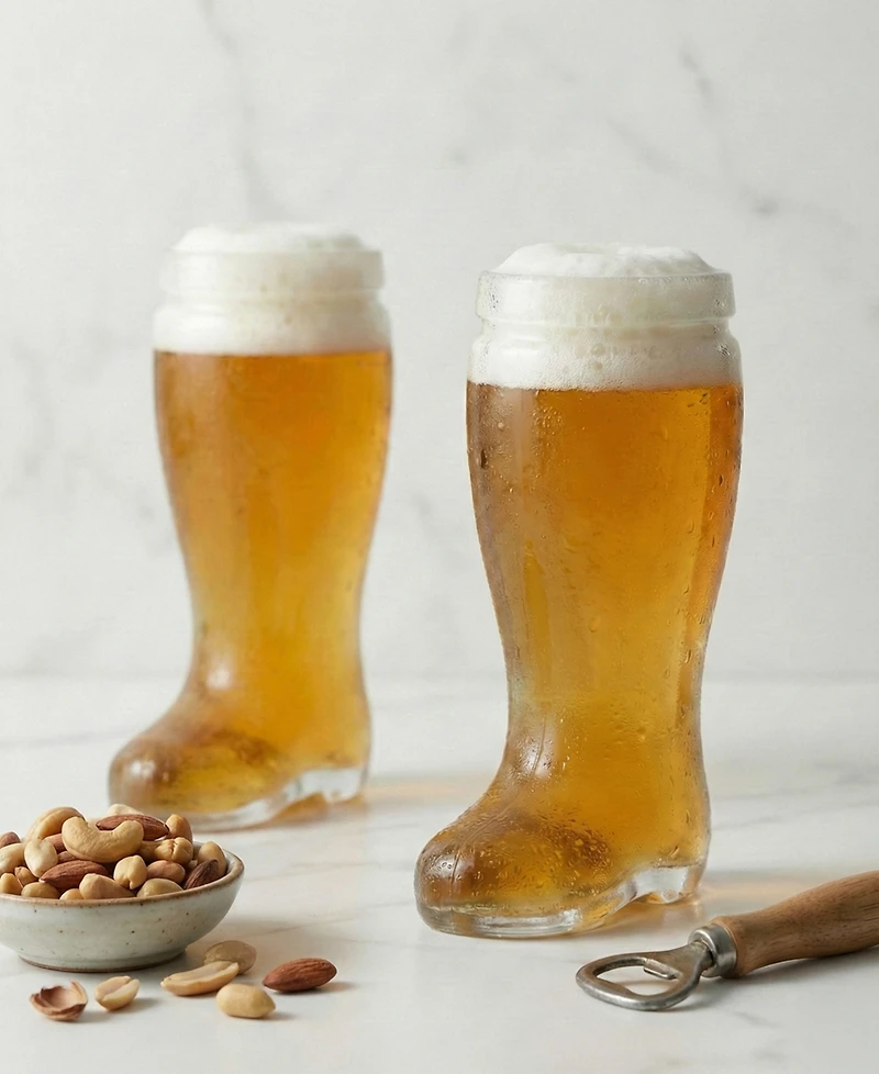 Boots Set of 2 - 1 Liter 33.8 oz Beer Boots