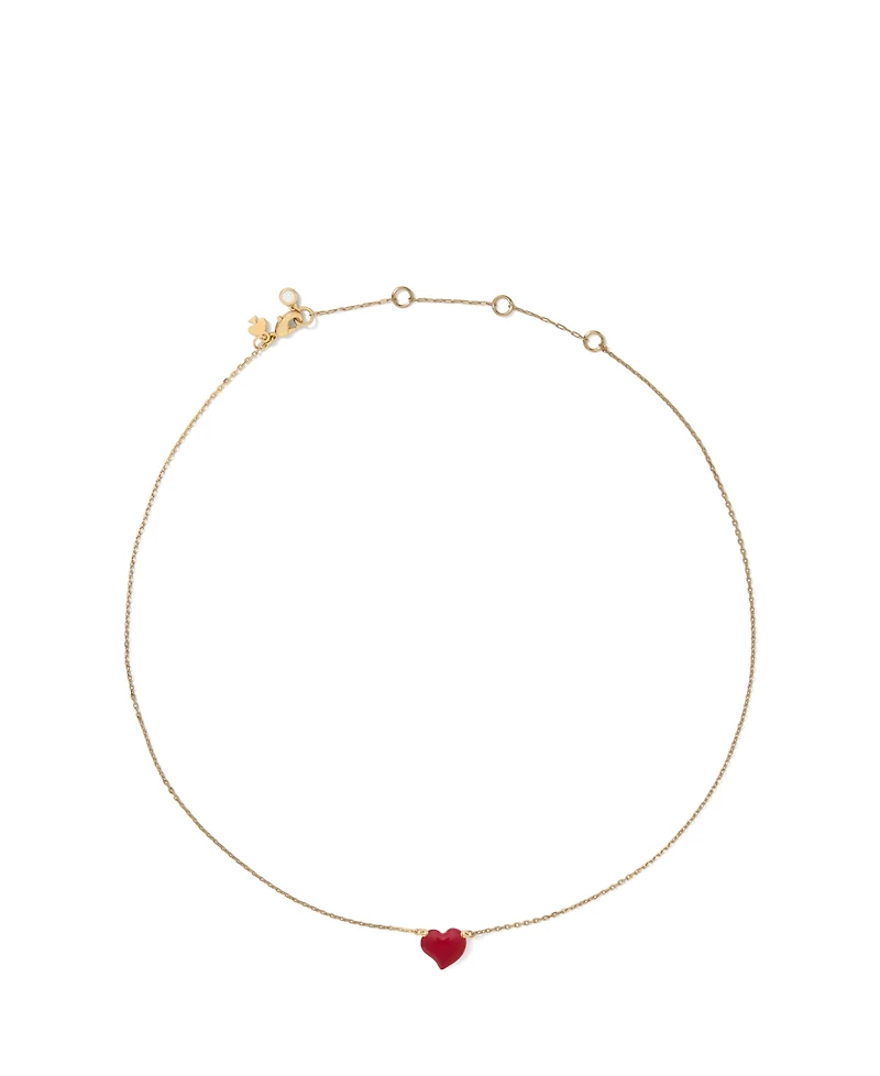 kate spade new york Amour Heart Enamel Pendant Necklace