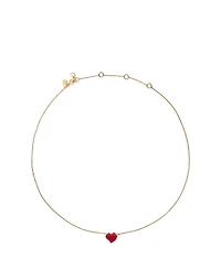 kate spade new york Amour Heart Enamel Pendant Necklace